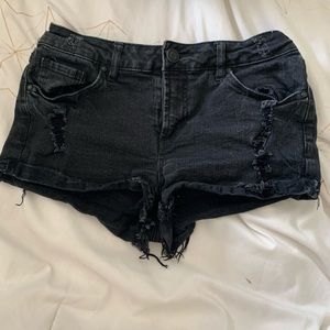 Black short shorts